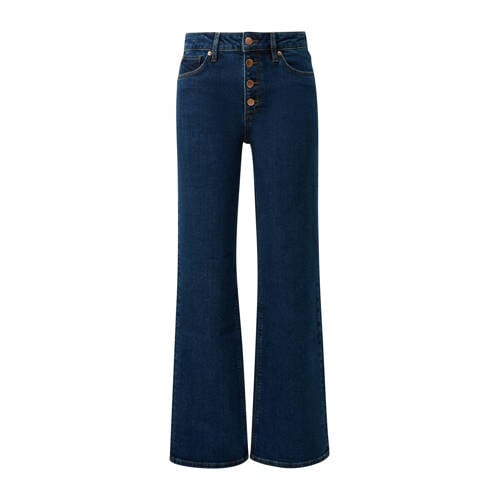 QS straight leg jeans dark blue denim afbeelding