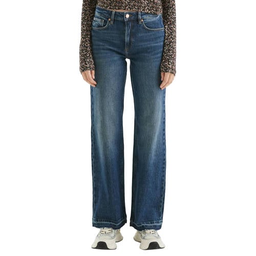 QS straight leg jeans dark blue denim afbeelding