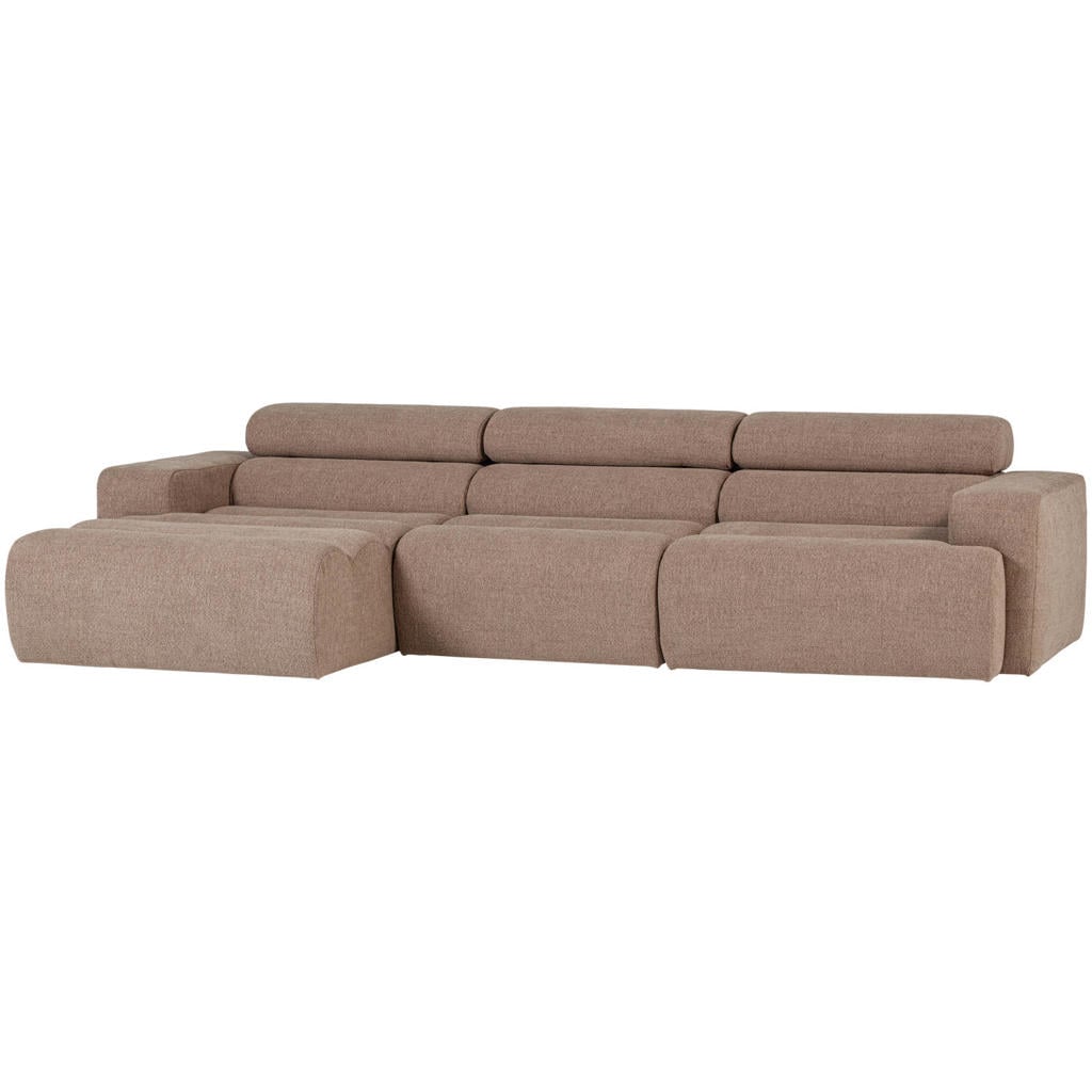 WOOOD hoekbank links Novi - taupe