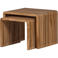 WOOOD WOOOD Jasmijn Bijzettafels - Recycled Teak - Naturel - Set van 2