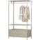 WOOOD WOOOD Ferris Open Kledingkast 100 cm - Metaal - Zand - 185x100x54