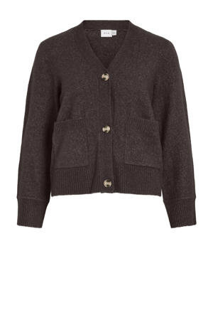 vest bruin gebreid