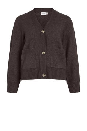 vest bruin gebreid