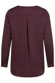 thumbnail: VILA satijnen blouse donkerrood