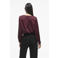 VILA satijnen blouse donkerrood