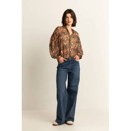 Expresso baggy jeans dark blue denim afbeelding