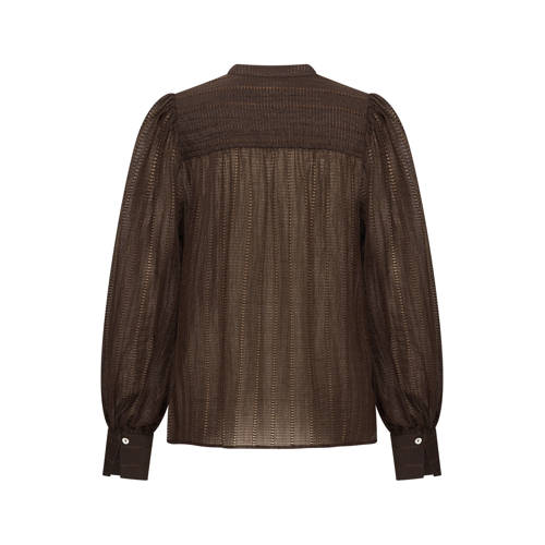 Expresso blouse donkerbruin afbeelding