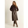 Expresso imitatieleren rok donkerbruin