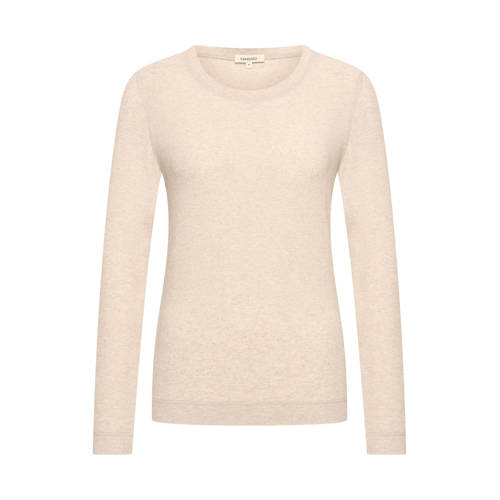 Expresso longsleeve met linnen beige afbeelding