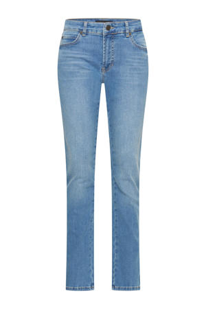 straight leg jeans medium blue denim
