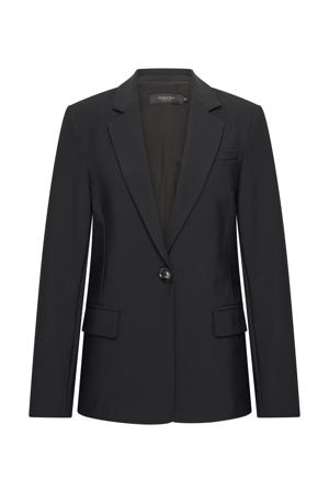travelstof regular blazer zwart
