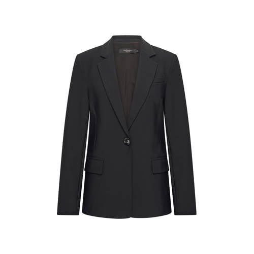 Claudia Sträter travelstof regular blazer zwart afbeelding