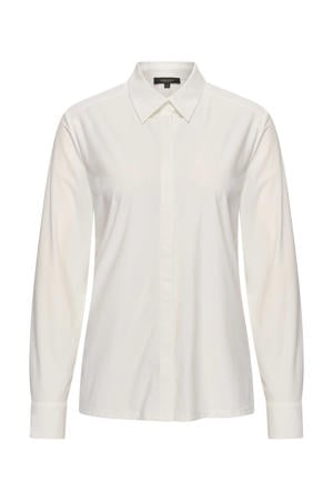 travelstof blouse wit