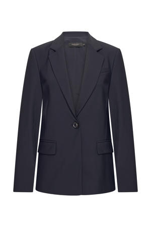 travelstof regular blazer donkerblauw