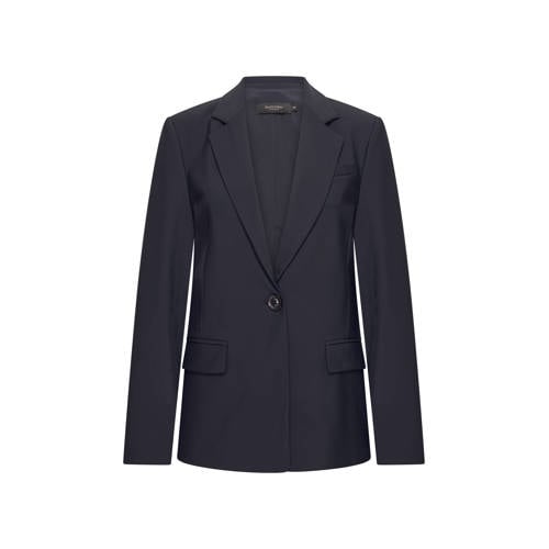 Claudia Sträter travelstof regular blazer donkerblauw afbeelding