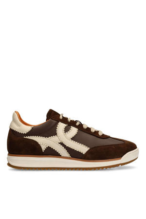 leren sneakers bruin