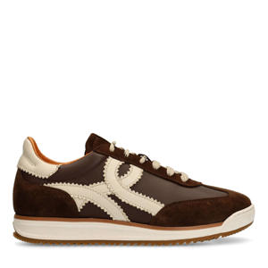 leren sneakers bruin