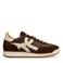 Manfield leren sneakers bruin