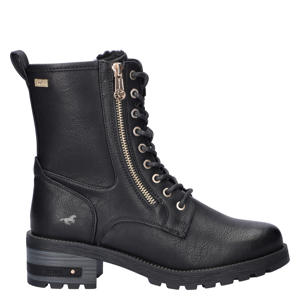 gevoerde veterboots zwart