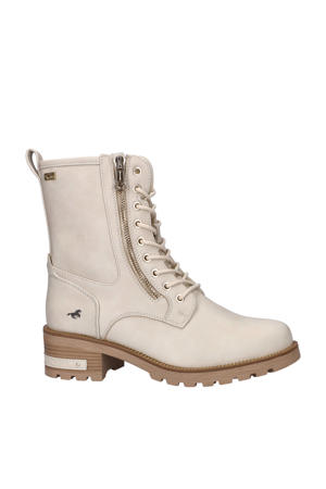 gevoerde veterboots ecru