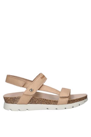 Sally Basic leren sandalen ecru
