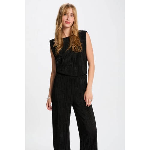 Morgan mouwloze top zwart met glitter afbeelding