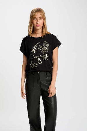 T-shirt zwart