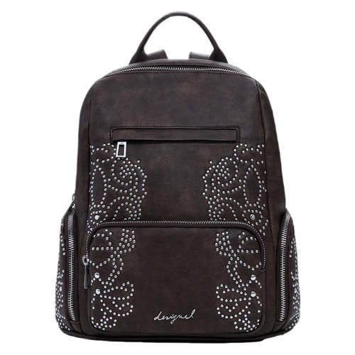 Desigual rugzak met strass donkerbruin afbeelding