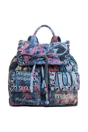 denim rugzak blauw
