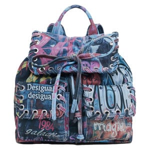 denim rugzak blauw
