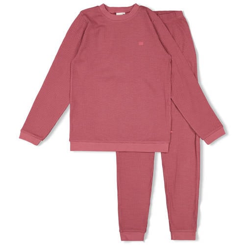 Feetje Wafelpyjama - Family Limited Edition berryrood afbeelding