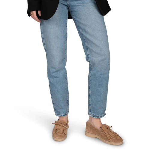 PS Poelman suède bootschoenen cognac afbeelding