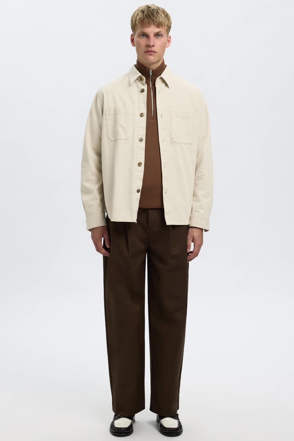 Selected sweater bruin