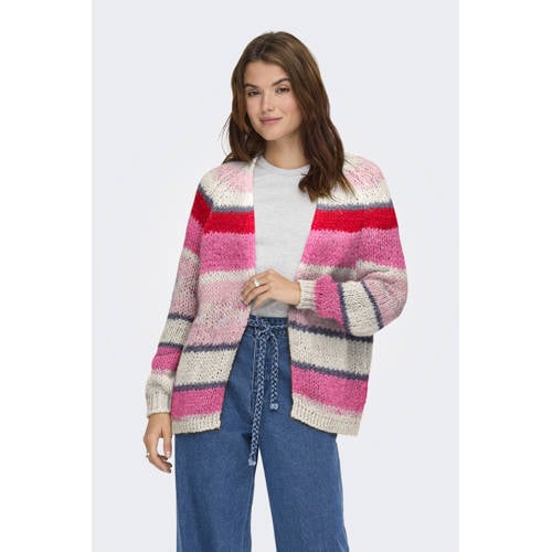 ONLY gestreepte vest multi gebreid afbeelding