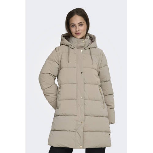 ONLY winterjas ecru afbeelding