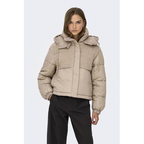 ONLY gewatteerde jas beige afbeelding