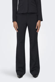 thumbnail: ONLY flared high waist casual broek met krijtstreep donkerblauw