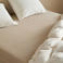 NOUS Living mousseline hoeslaken - zand