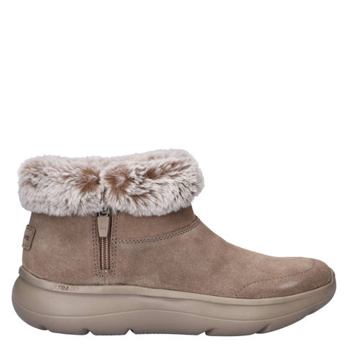 Skechers On-the-Go Encore gevoerde suède enkelboots taupe afbeelding