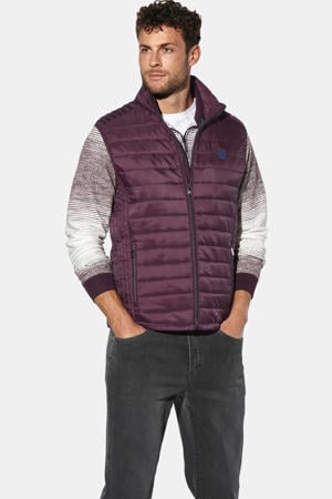 FERMINO quilted bodywarmer +FIT Collectie Plus Size - donkerrood