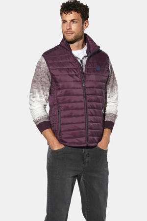 FERMINO quilted bodywarmer +FIT Collectie Plus Size - donkerrood