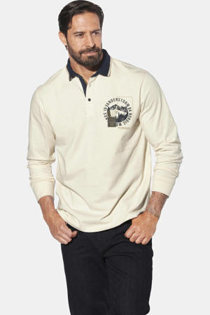 loose polo OLSLAND Plus Size wit
