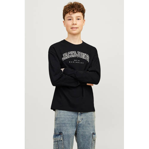 JACK & JONES JUNIOR longsleeve zwart afbeelding