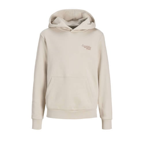 JACK & JONES JUNIOR hoodie met backprint beige afbeelding