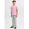 JACK & JONES JUNIOR T-shirt met backprint roze