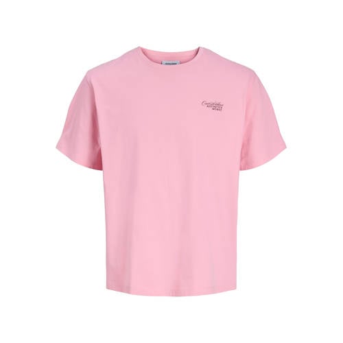 JACK & JONES JUNIOR T-shirt met backprint roze afbeelding