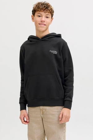 hoodie met backprint zwart