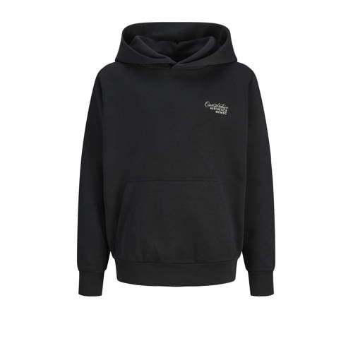 JACK & JONES JUNIOR hoodie met backprint zwart afbeelding