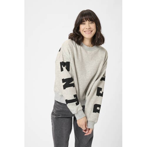 Kaffe sweater grijs melange afbeelding