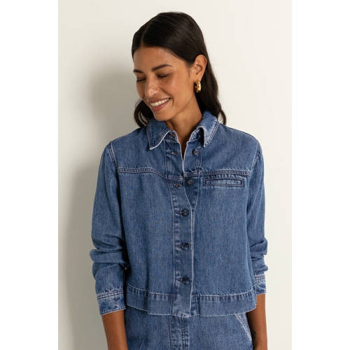 CLAUDIA BY CLAUDIA STRÄTER denim blouse medium blue denim afbeelding